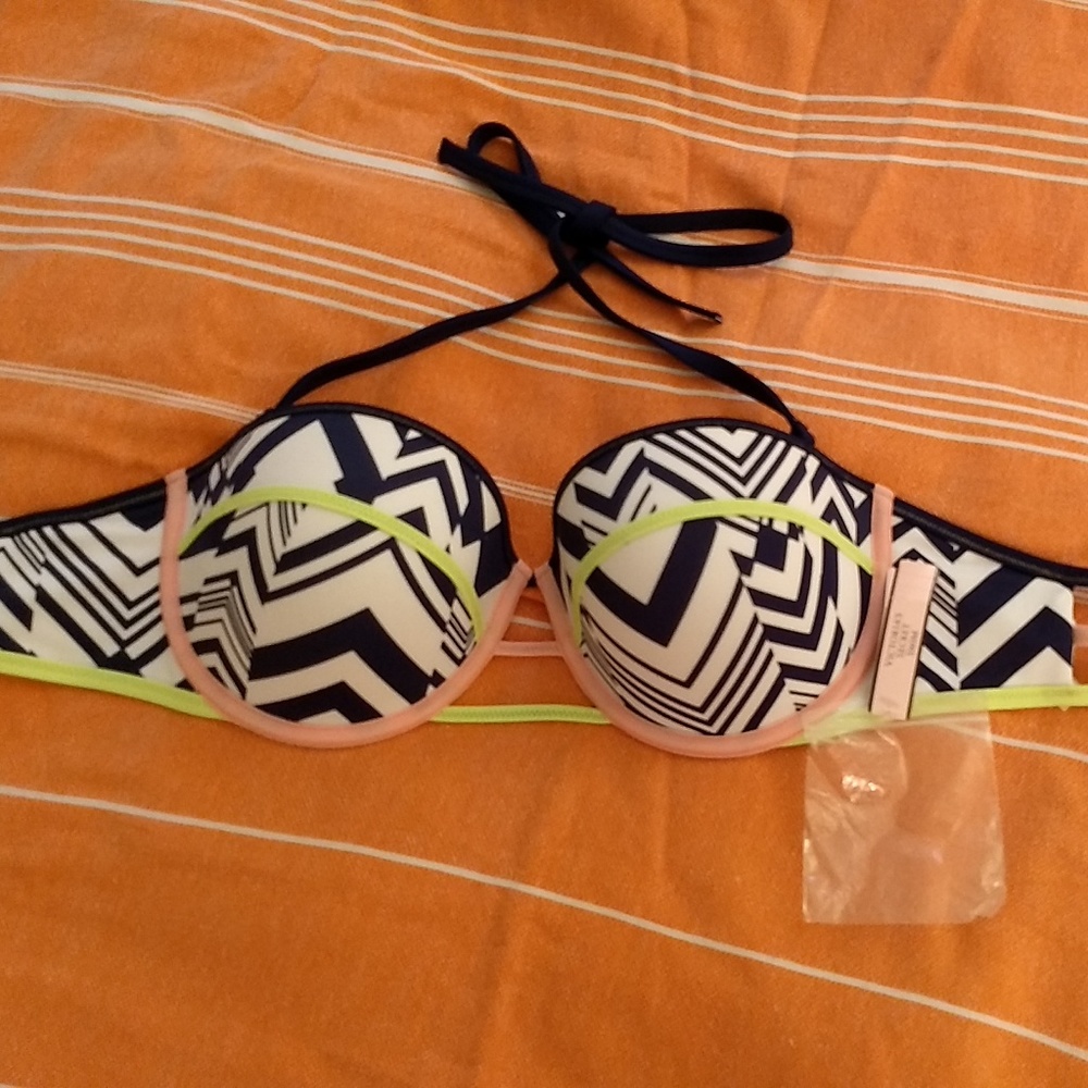 VS Swim Top THE FLIRT BANDEAU BIKINI BRA 34DD NWT